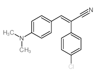 Benzeneacetonitrile,4-chloro-a-[[4-(dimethylamino)phenyl]methylene]- structure