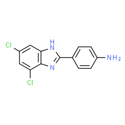 4-(5,7-Dichloro-1H-benzo[d]imidazol-2-yl)aniline Structure