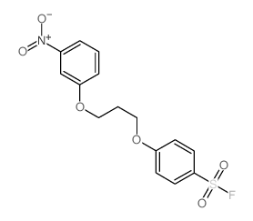 Benzenesulfonylfluoride, 4-[3-(3-nitrophenoxy)propoxy]- Structure