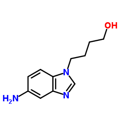 4-(5-Amino-1H-benzimidazol-1-yl)-1-butanol Structure