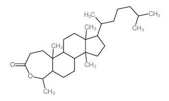 1,5a,7a,10a-tetramethyl-8-(6-methylheptan-2-yl)hexadecahydro-3h-cyclopenta[5,6]naphtho[2,1-c]oxepin-3-one结构式