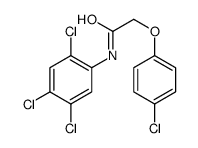 2-(4-Chlorophenoxy)-N-(2,4,5-trichlorophenyl)acetamide Structure