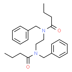 N,N'-1,2-Ethanediylbis(N-benzylbutanamide) structure