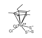 (EtMe4C5)Re(η2-S3)Cl2 Structure