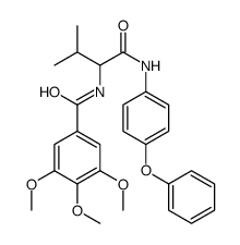 Benzamide, 3,4,5-trimethoxy-N-[2-methyl-1-[[(4-phenoxyphenyl)amino]carbonyl]propyl]- (9CI) structure