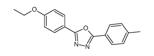 2-(4-ethoxyphenyl)-5-(4-methylphenyl)-1,3,4-oxadiazole结构式