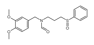 N-(3,4-dimethoxyphenyl)methyl-N-[(3-phenylsulfinyl)propyl]formamide Structure