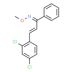 3-(2,4-DICHLOROPHENYL)-1-PHENYL-2-PROPEN-1-ONE O-METHYLOXIME Structure