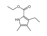 3-Ethyl-4,5-dimethyl-1H-pyrrole-2-carboxylic acid ethyl ester结构式