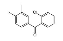 2-CHLORO-3',4'-DIMETHYLBENZOPHENONE structure