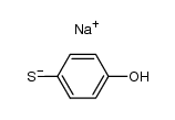 sodium 4-hydroxybenzenethiolate Structure