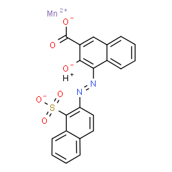 manganese, 3-hydroxy-4-[(1-sulfo-2-naphthalenyl)azo]-2-naphthalenecarboxylic acid complex结构式