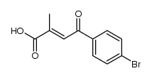 4-(4-bromo-phenyl)-2-methyl-4-oxo-trans-crotonic acid Structure