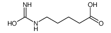 5-(carbamoylamino)pentanoic acid Structure