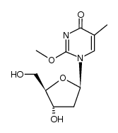 1-(2-deoxy-β-D-erythro-pentofuranosyl)-2-methoxy-5-methyl-4(1H)-pyrimidinone Structure