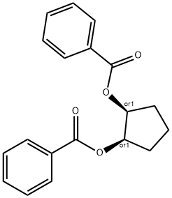 1,2-Cyclopentanediol, 1,2-dibenzoate, (1R,2S)-rel-结构式
