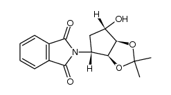 (1S,2R,3S,4R)-4-(N-phthalimidyl)-2,3-O-isopropylidenecyclopentane-1,2,3-triol Structure