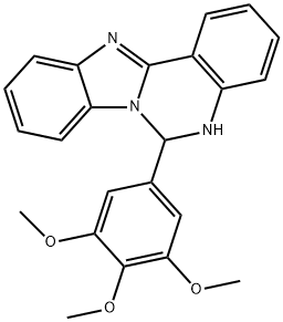 6-(3,4,5-trimethoxyphenyl)-5,6-dihydrobenzo[4,5]imidazo[1,2-c]quinazoline structure