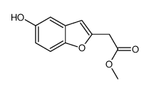 Methyl (5-hydroxy-1-benzofuran-2-yl)acetate结构式