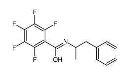 N-(1-Methyl-2-phenylethyl)-2,3,4,5,6-pentafluorobenzamide structure