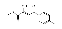 (Z)-methyl 2-hydroxy-4-(4-methylphenyl)-4-oxobut-2-enoate结构式