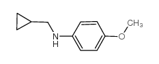 n-(环丙基甲基)-4-甲氧基苯胺结构式