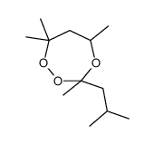 3,5,7,7-tetramethyl-3-(2-methylpropyl)-1,2,4-trioxepane Structure