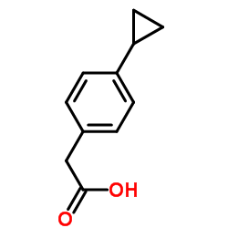 (4-Cyclopropylphenyl)acetic acid structure