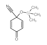 4-oxo-1-trimethylsilyloxy-cyclohexa-2,5-diene-1-carbonitrile structure