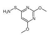 2,6-dimethoxy-pyrimidine-4-sulfenic acid amide Structure