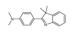 4-(3,3-dimethylindol-2-yl)-N,N-dimethylaniline Structure