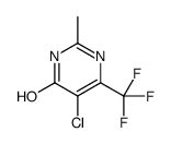 5-chloro-2-methyl-6-(trifluoromethyl)-1H-pyrimidin-4-one结构式
