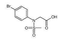 2-(4-bromo-N-methylsulfonylanilino)acetic acid Structure