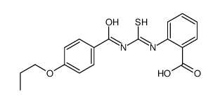 2-[(4-propoxybenzoyl)carbamothioylamino]benzoic acid Structure