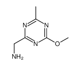 1-(4-Methoxy-6-methyl-1,3,5-triazin-2-yl)methanamine Structure