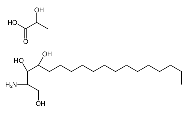 (2S,3S,4R)-2-aminooctadecane-1,3,4-triol,2-hydroxypropanoic acid结构式