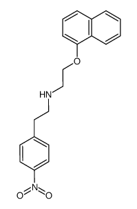 N-[2-(naphth-1-yl-oxy)ethyl]-p-nitrophenethylamine结构式