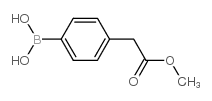 4-(2-Methoxy-2-oxoethyl)phenylboronic Acid Structure
