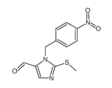 5-formyl-2-methylthio-1-(4-nitrobenzyl) imidazole Structure