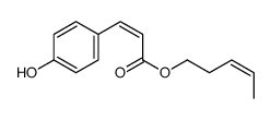 pent-3-enyl 3-(4-hydroxyphenyl)prop-2-enoate结构式