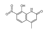 8-hydroxy-4-methyl-7-nitro-1H-quinolin-2-one Structure