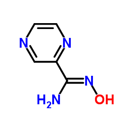 Pyrazine-2-carboxamide oxime Structure