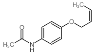 N-(4-but-2-enoxyphenyl)acetamide结构式