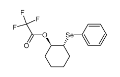 trans-2-(phenylselenyl)cyclohexyl trifluoroacetate结构式