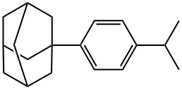 Tricyclo[3.3.1.13,7]decane, 1-[4-(1-methylethyl)phenyl]- Structure