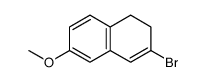 3-bromo-6-methoxy-1,2-dihydronaphthalene Structure