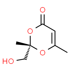 4H-1,3-Dioxin-4-one, 2-(hydroxymethyl)-2,6-dimethyl-, (2S)- (9CI)结构式