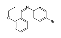 N-(4-bromophenyl)-1-(2-ethoxyphenyl)methanimine Structure