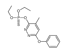 diethoxy-(4-methyl-6-phenoxypyridazin-3-yl)oxy-sulfanylidene-λ5-phosphane Structure