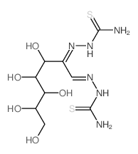 [[1-(carbamothioylhydrazinylidene)-3,4,5,6,7-pentahydroxy-heptan-2-ylidene]amino]thiourea structure